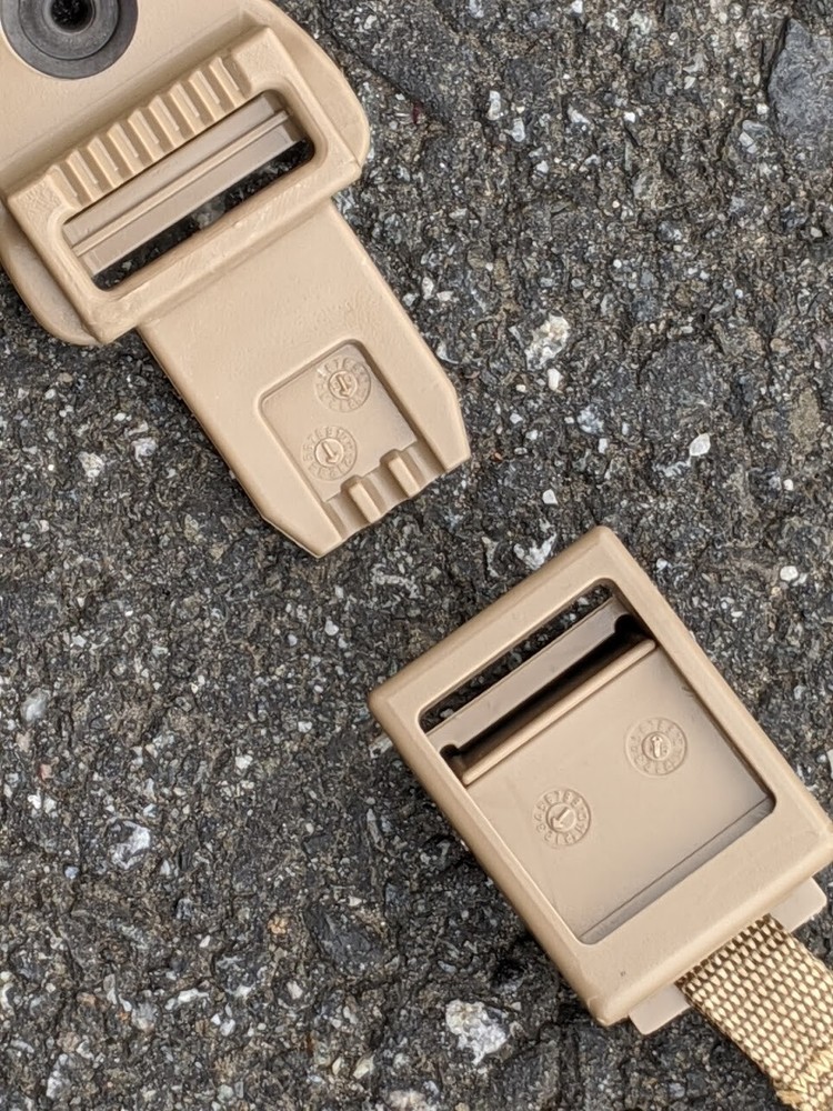 3Set Quick Release QR Buckle Replacement 1" Shoulder Strap Connector ILBE Coyote