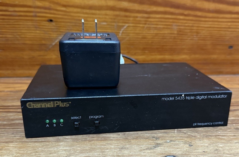Channel Plus Model 5435 Triple Channel Digital Modulator With Power Adapter