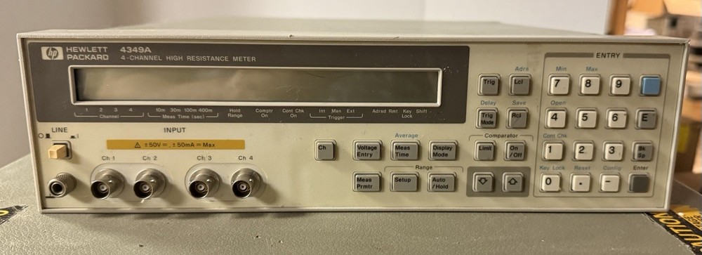 HP / Agilent 4349A 4 Channel High Resistance Meter