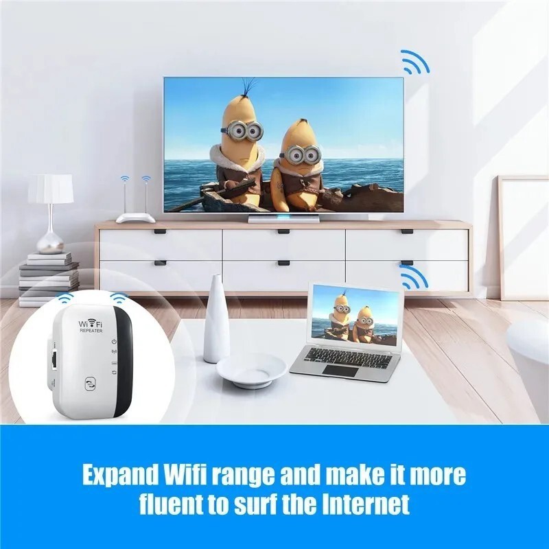 WiFi Range Extender Internet Booster Wireless Signal Repeater Wireless Amplifier