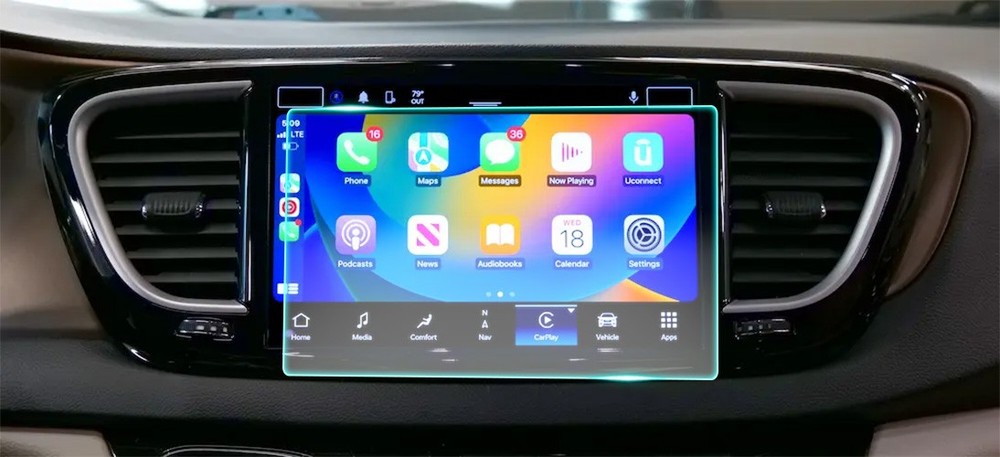 Crystal Clear Screen Protector for 2026 Chrysler Pacifica 10.1in Navigation