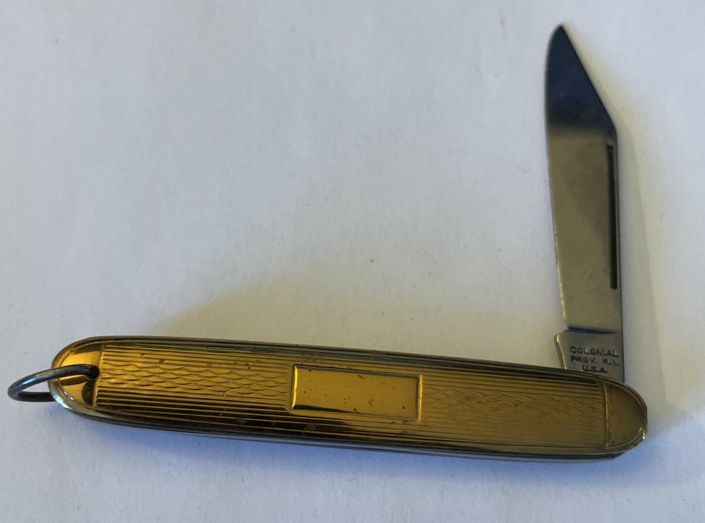 VINTAGE COLONIAL GOLD POCKET KNIFE