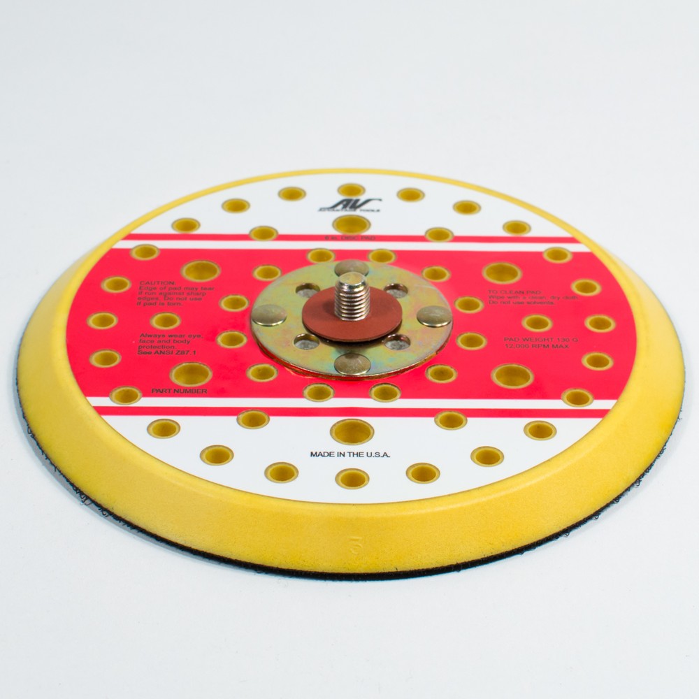 AirVantage 6" Low Profile Multi Hole Hook and Loop Back Up Pad