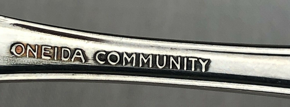 Oneida Community Brahms Stainless Flatware 4 Oval Place Spoons Vintage