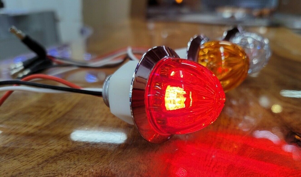 Hero Mini 3/4" Watermelon Dual Function Clearance Light (Clear/Red)