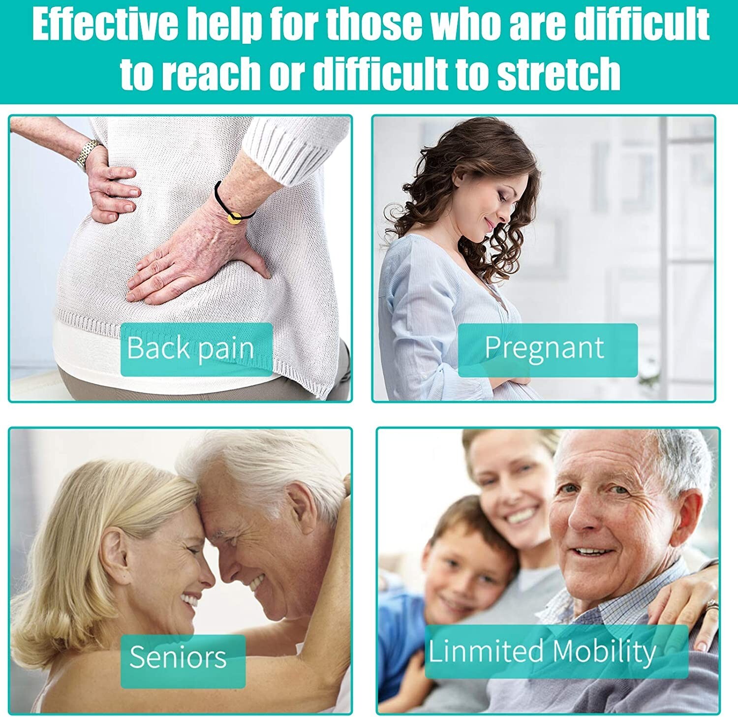 2 Packs 2 套 Long Reach Comfort Toilet Wiping Aids Tools - Self Assist Bathroom