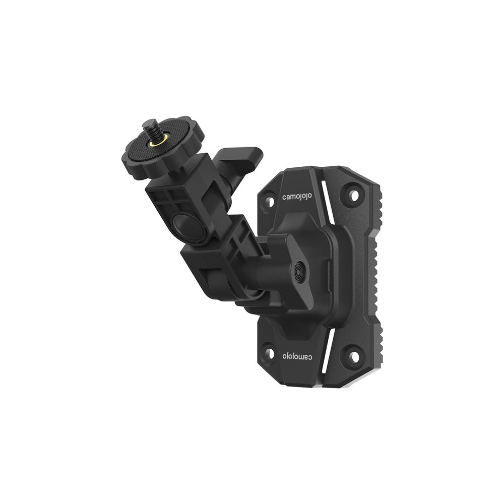 Camojojo Trail Cameras Mounting Bracket with 1/4" -20 Threaded 1 Pack, Black