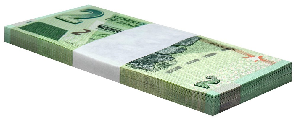 Zimbabwe 2 Dollars, 2016, P-99a.2, UNC, Bond Note X 100 PCS Bundle Pack