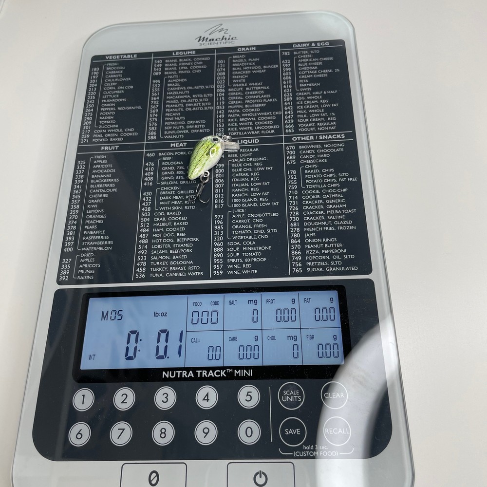 5 pcs set 0.1 oz / 1” mini crank baits - moss