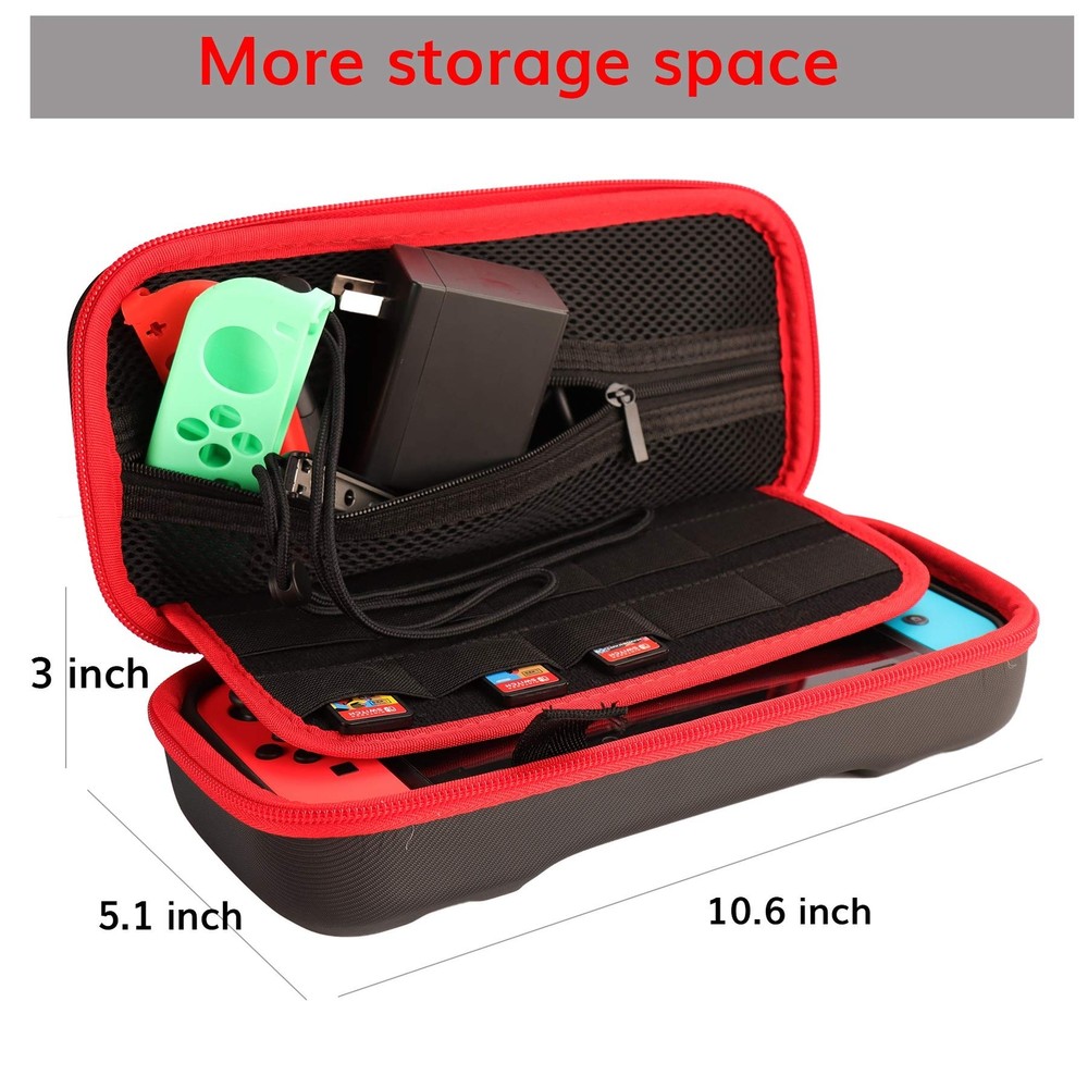 Accessories Kit for Nintendo Switch / Switch OLED Model Games Bundle Wheel Gr...