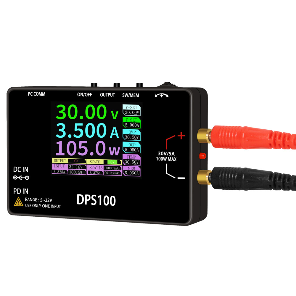 2.4in Screen Adjustable DC Current Power Supply 100W Regulated Power Supply