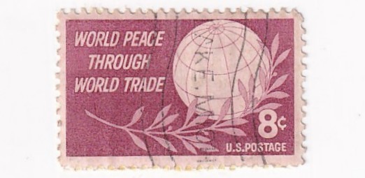 STAMP US SCOTT 1129 "World Peace Through World Trade" 8 CENT 1959 USED - C