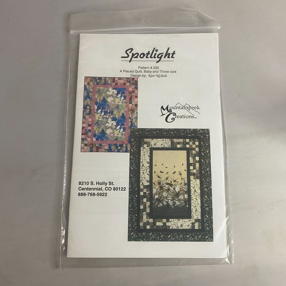 #8069 Mountainpeek Creations "Spotlight" Baby or Throw Sewing Pattern