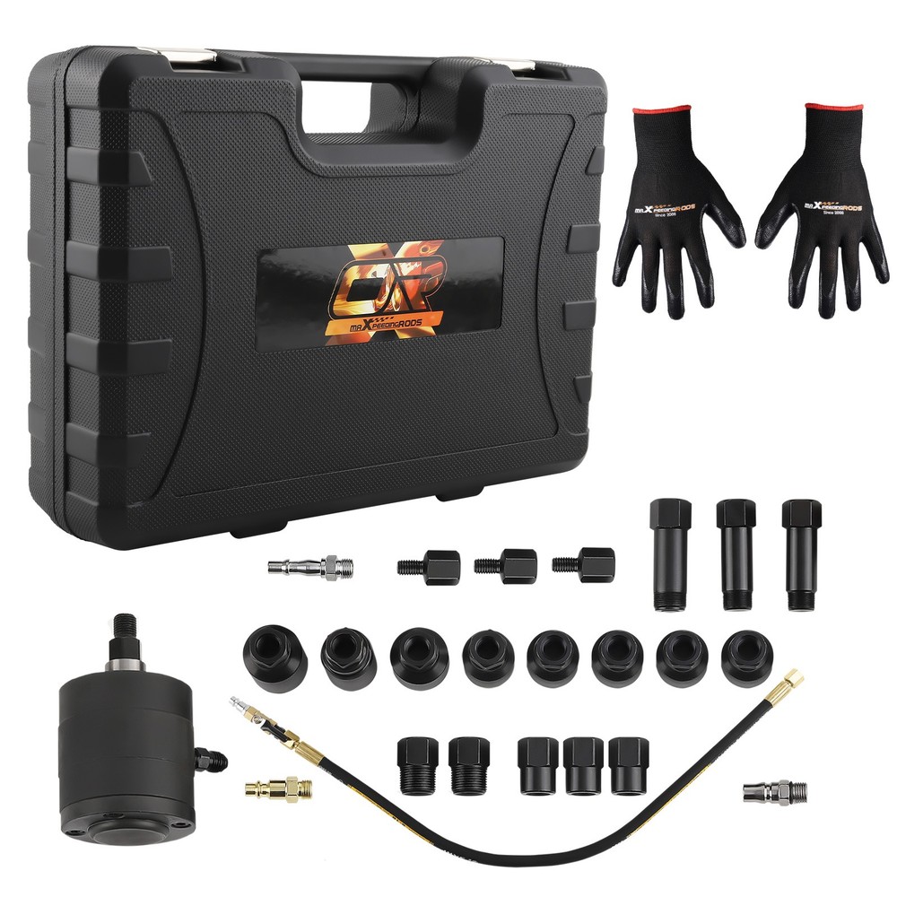 Professional Diesel Pneumatic Injector Extractor Puller Adapters Kit & Case New