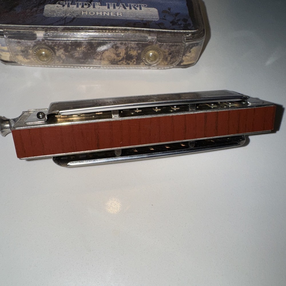 HOHNER "SLIDE HARP" HARMONICA MODEL 731201 ORIGINAL STORAGE CASE