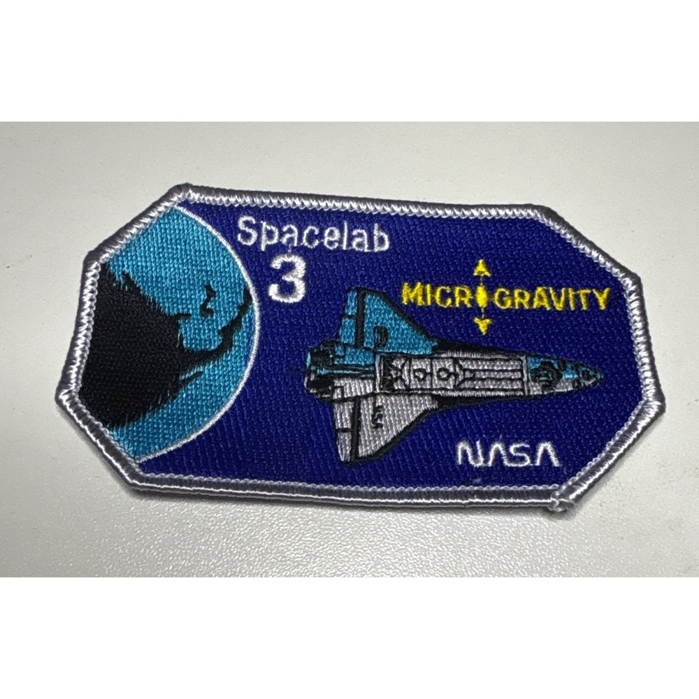 NASA Spacelab 3 Patch Microgravity Space Shuttle Emblem Iron-On