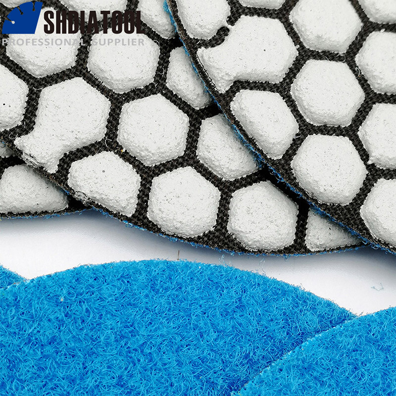 Diamond Polishing Pad 7pcs 4in B #50 Dry Sanding Disc for Marble Tile Granite