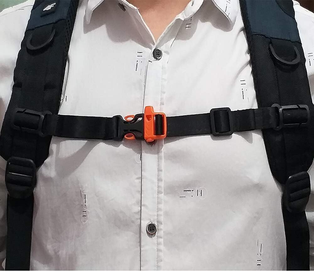 HDHYK 2 Packs Backpack Chest Strap- Nylon Universal backpack strap, Gray