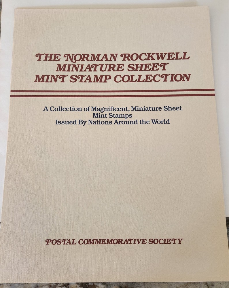 1981 Norman Rockwell Classics Postal Commemorative Stamps Collection Rwanda