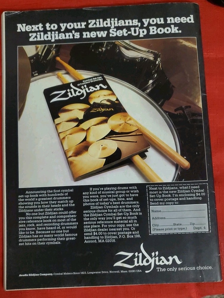 Peter Criss KISS Modern Drummer 1981 Rare