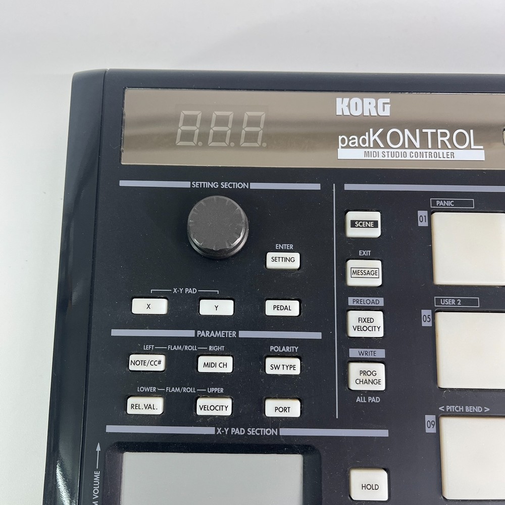 KORG KPC-1 padKONTROL Black MIDI Studio Controller Drum Pad - Tested & Working