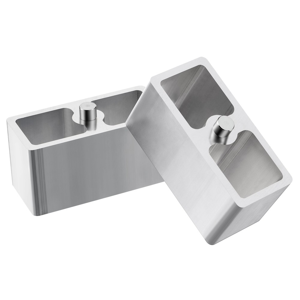 2" Inch Universal Aluminum Leaf Spring Lowering Block Kit 2 Pack