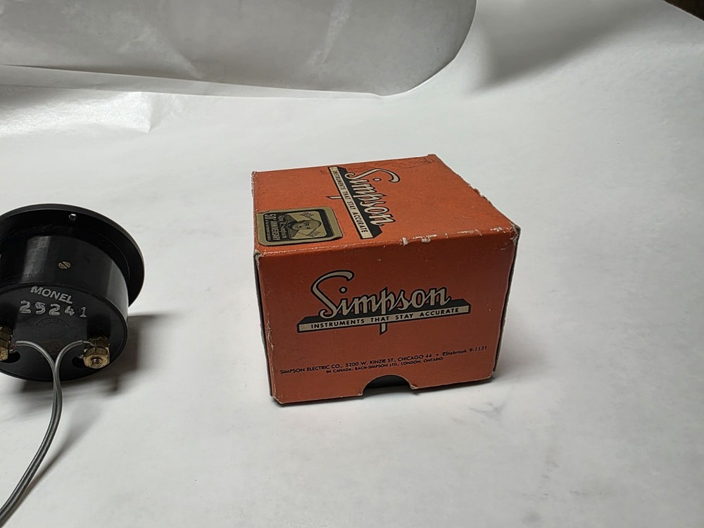Vintage Simpson 0-50 DC Microamperes gauge