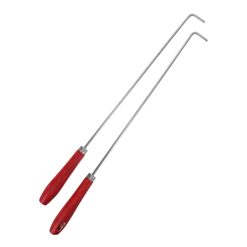 2 Pcs Fire Poker Stick Pit Tools Camping Campfire Accessories Kit