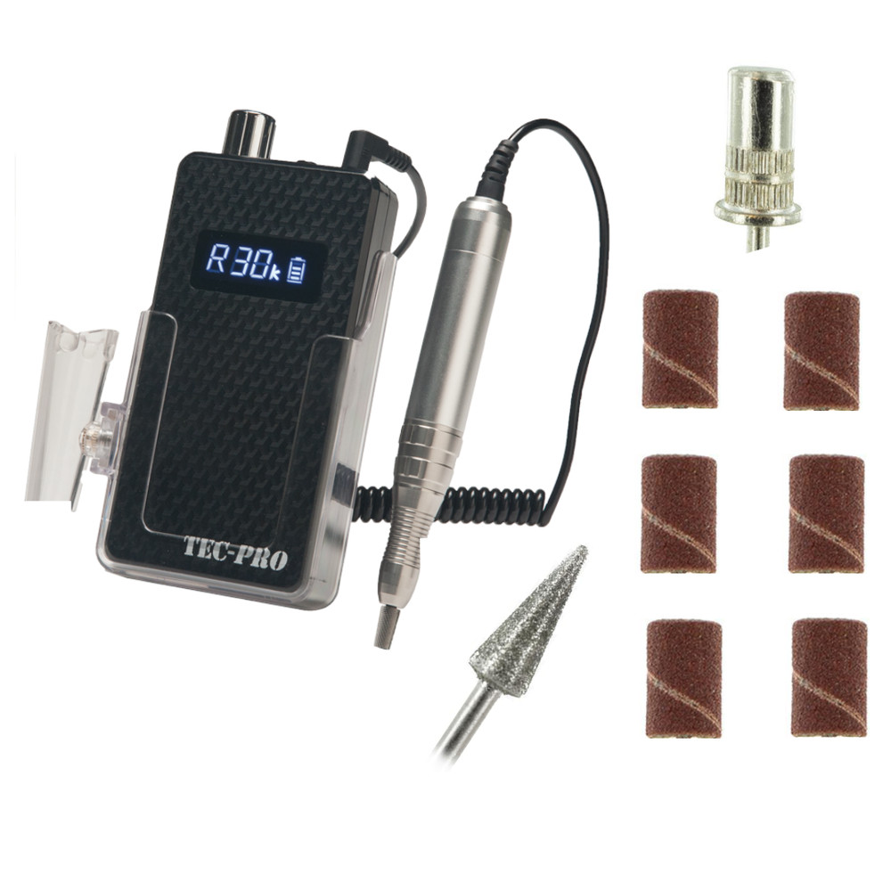 Tec Pro Portable Nail Drill, Black