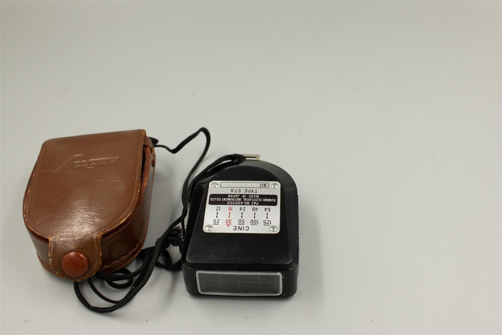 Adams Exposure Meter With Leather Case 57A Vintage