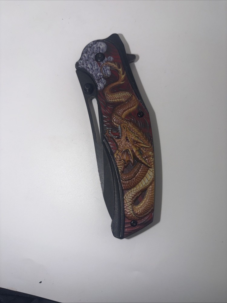 Ornate Oriental Dragon Knife
