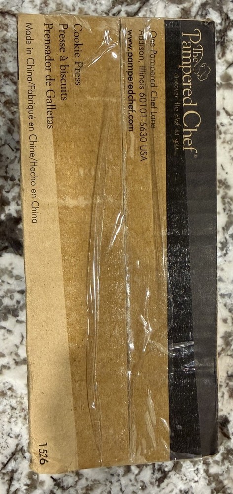 Pampered Chef Cookie Press #1526 Complete New (opened)