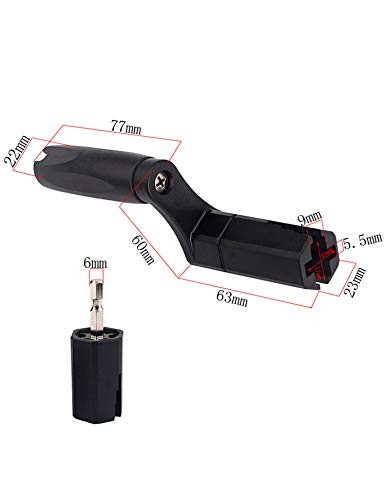 Multifunction Guitar String Winder Bridge Pin Remover Speed Peg Puller Black-1