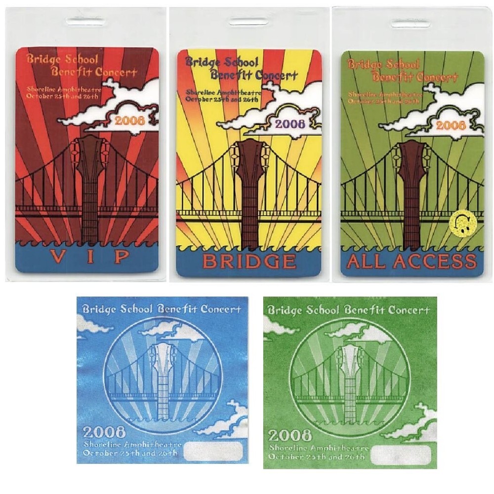 22nd Annual Bridge School Benefit Backstage Pass  2008 Bundle 1