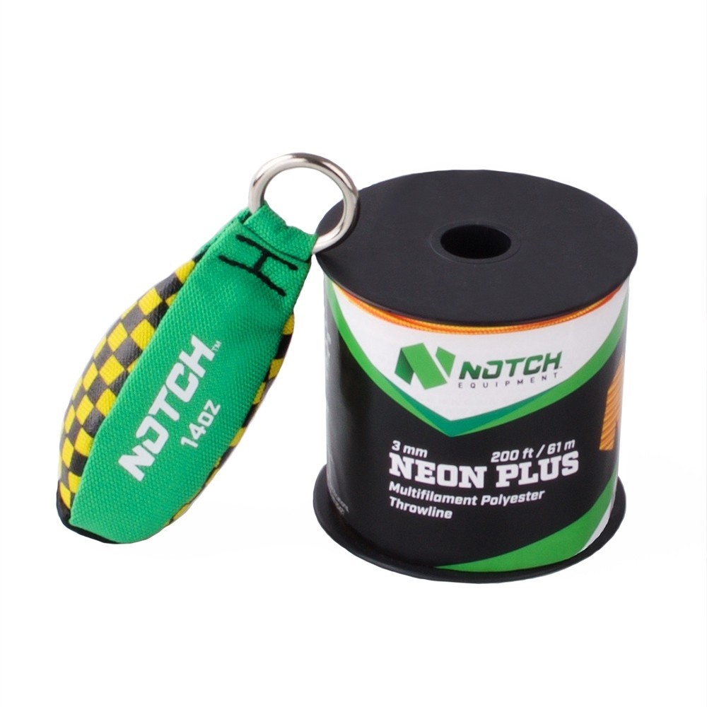 NOTCH NEON PLUS 3MM 200' THROWLINE COMBO