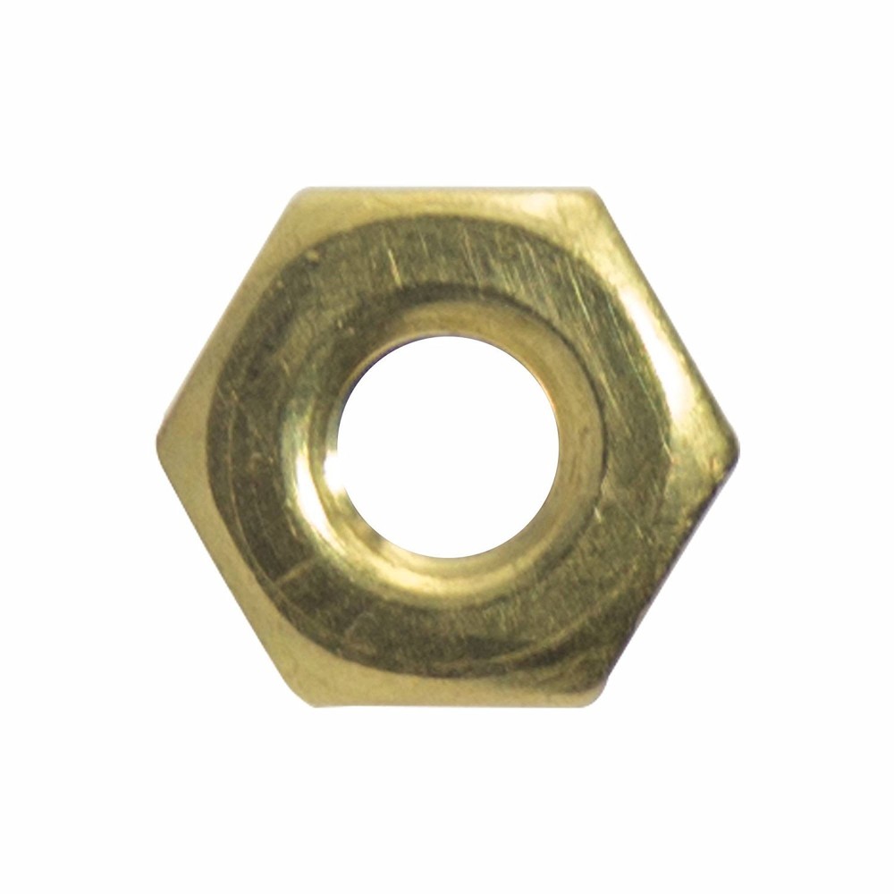 10-24 Machine Screw Hex Nuts Solid Brass Qty 25