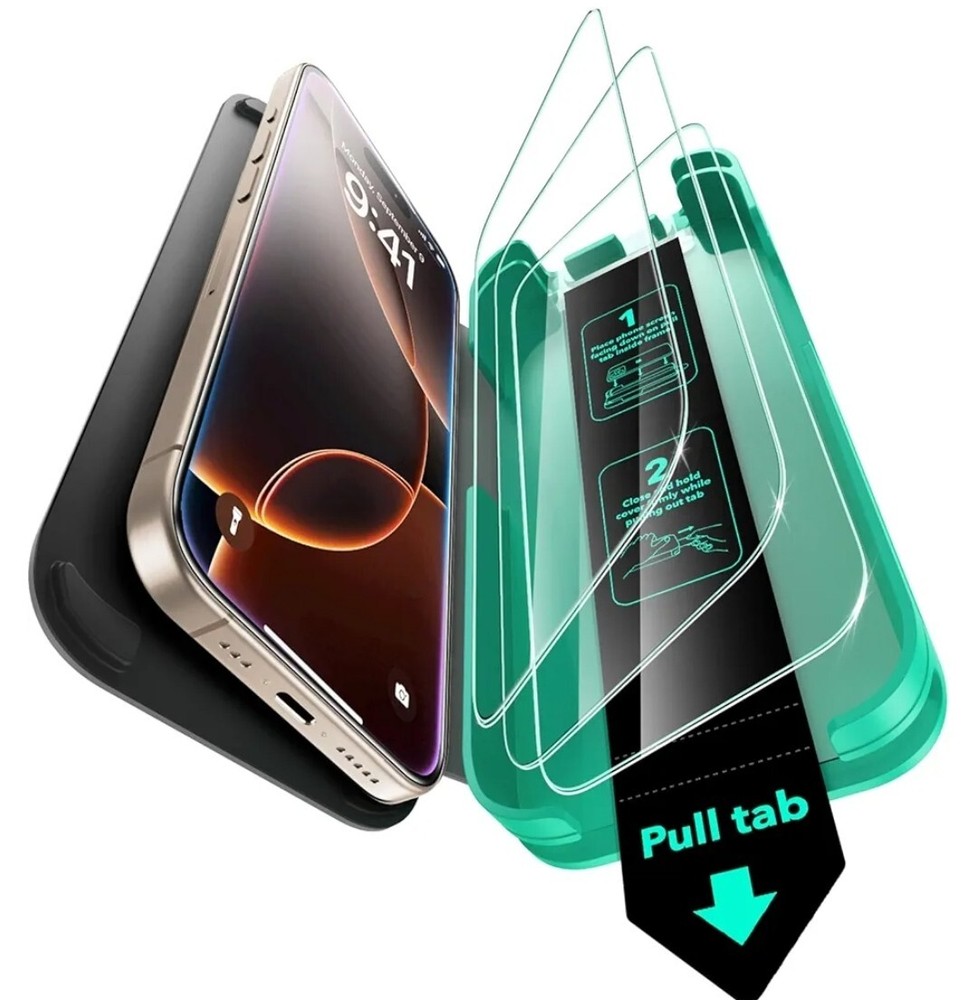 ESR 3 Pack for iPhone 16 Pro Max  Screen Protector 9H Hardness