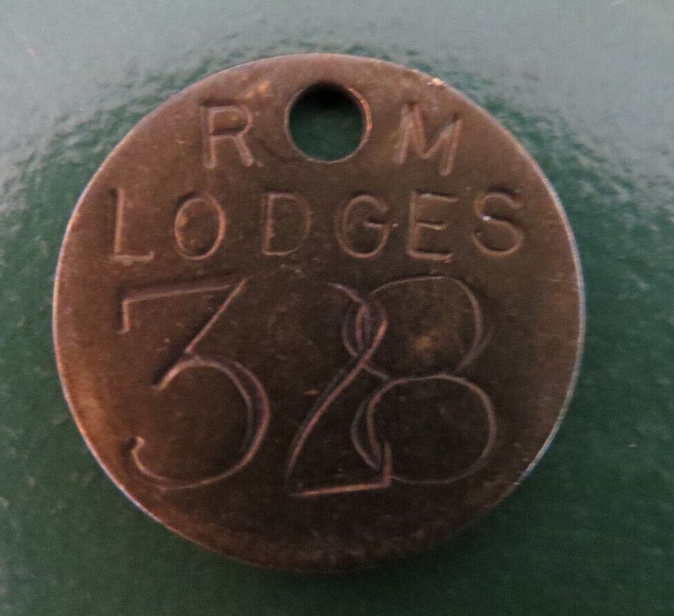 COLLIERY TOKEN / COLLIERY PIT CHECK - marked RM LODGES 328
