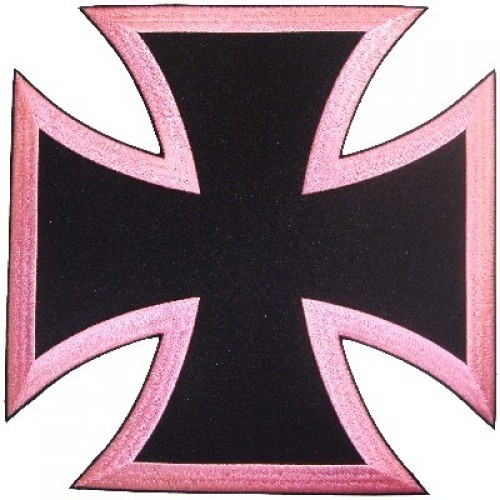CHOPPERS CROSS PATCH PINK