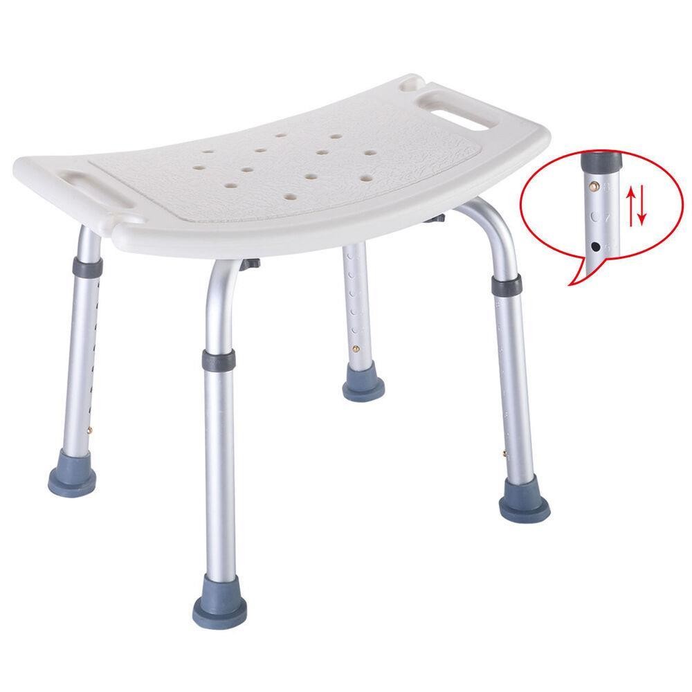 7 Height Shower Stool Seat Tub Bench Bath Chair Seniors Handicap Elderly Adults