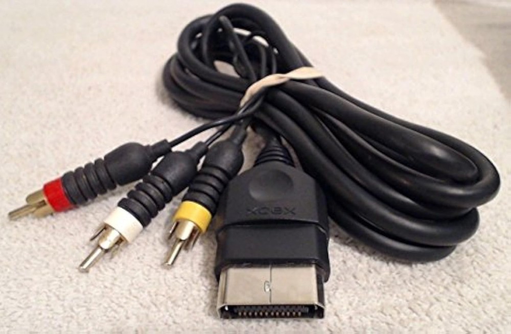 Official Original OEM Microsoft OG Xbox Composite AV Cables