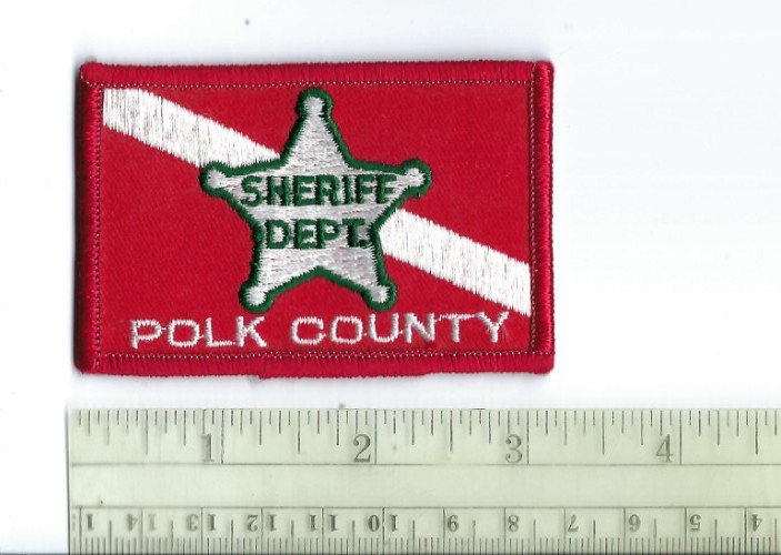 Polk County FL Florida Sheriff Dept. DIVE TEAM (1st Issue) patch - NEW!