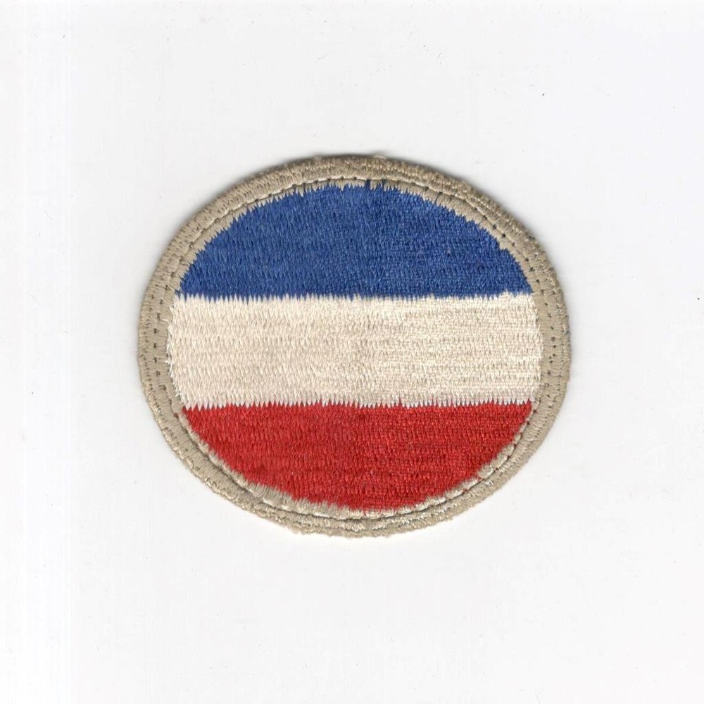WW 2 US Army Ground Forces Silver Border Patch Inv# H711