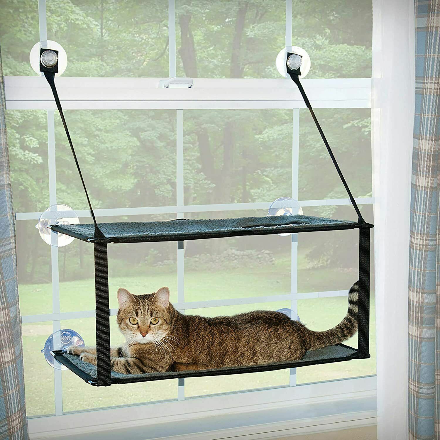 Cat Window Perch 2 Layer Cat Window Hammock Sleeping Hanging Beds Mount Stack