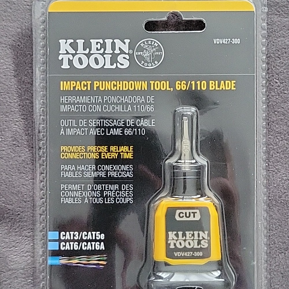 Klein Tools VDV427-300 Impact Punchdown Tool 66/110 Blade
