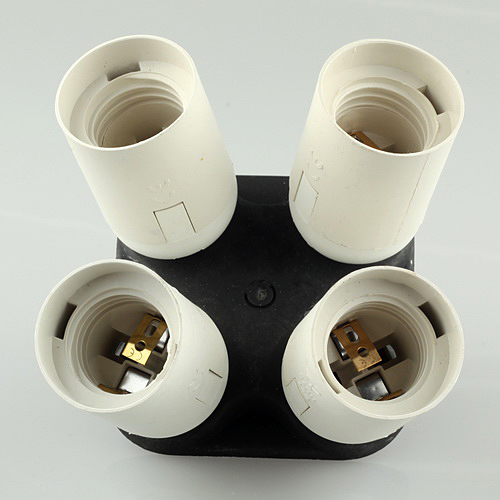 New E27 Base Socket 4in1 Light Lamp Bulb Holder Adapter for Studio Photo Softbox