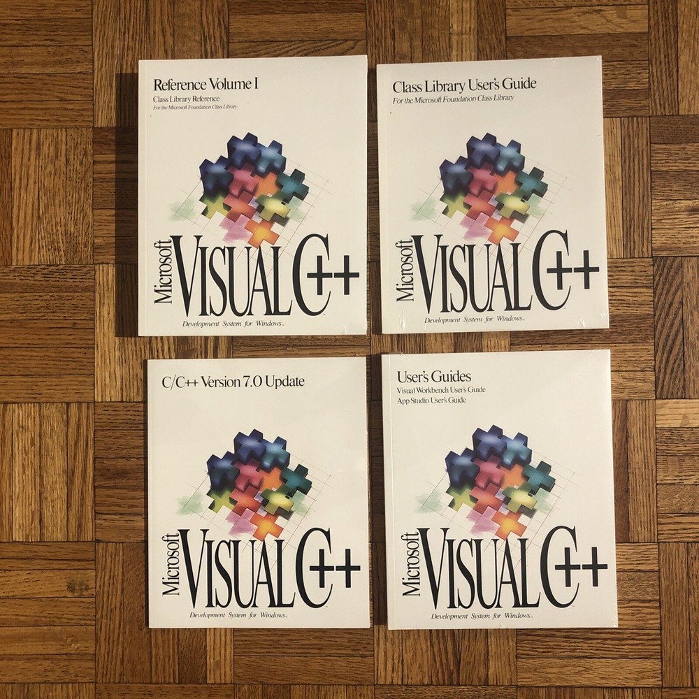 Microsoft Visual C++ 1.0 Professional Edition w/ Version 7.0 Update & Manuals