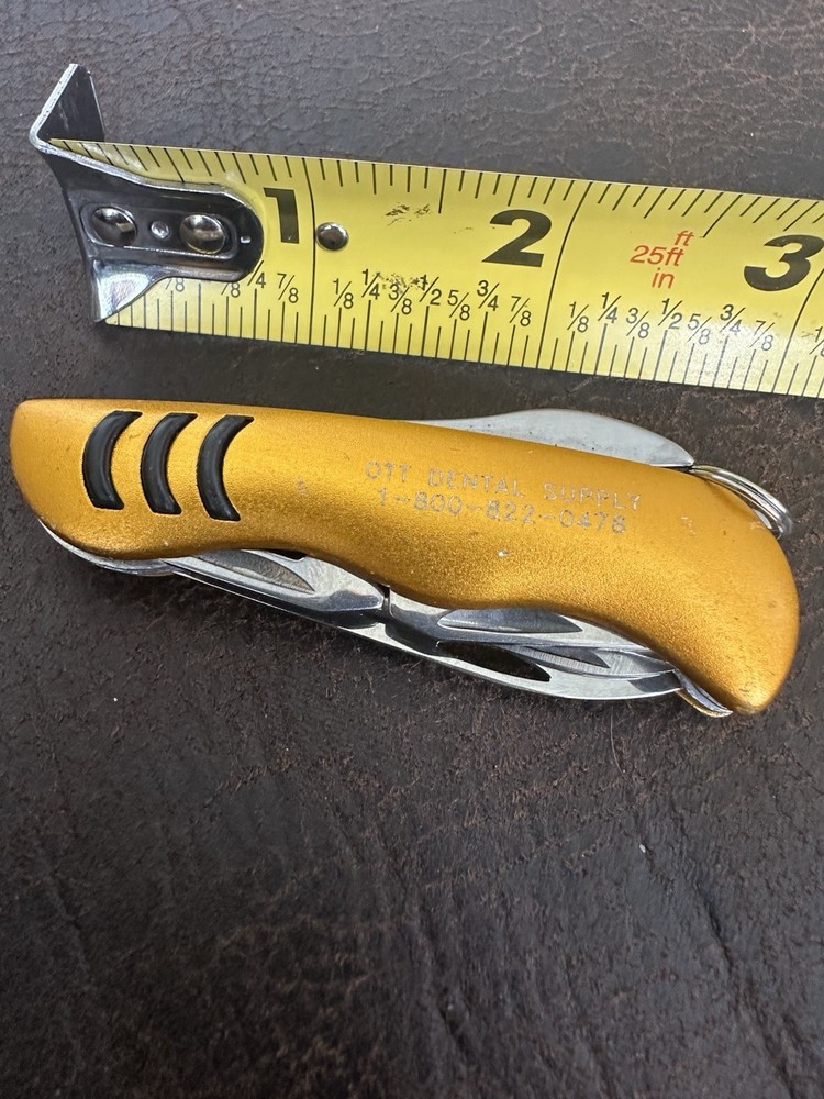 7 in 1 Multi-function Engraved “OTT DENTAL SUPPLY”  Folding Tool High Quality