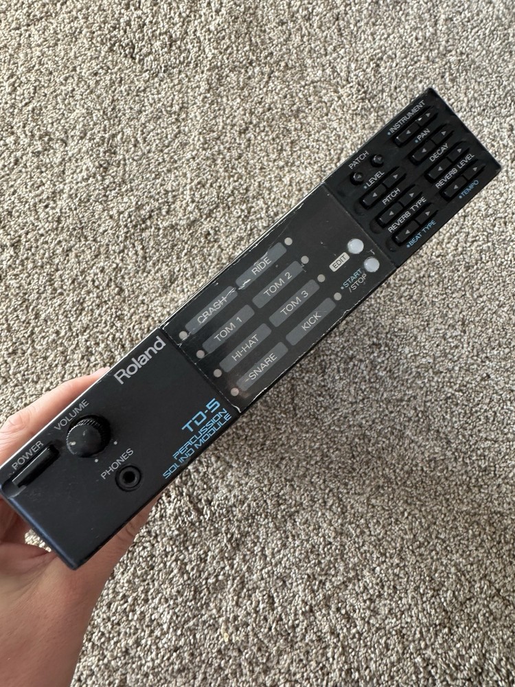 Roland Percussion Sound Module TD-5 Drum Trigger Unit Tested Japan