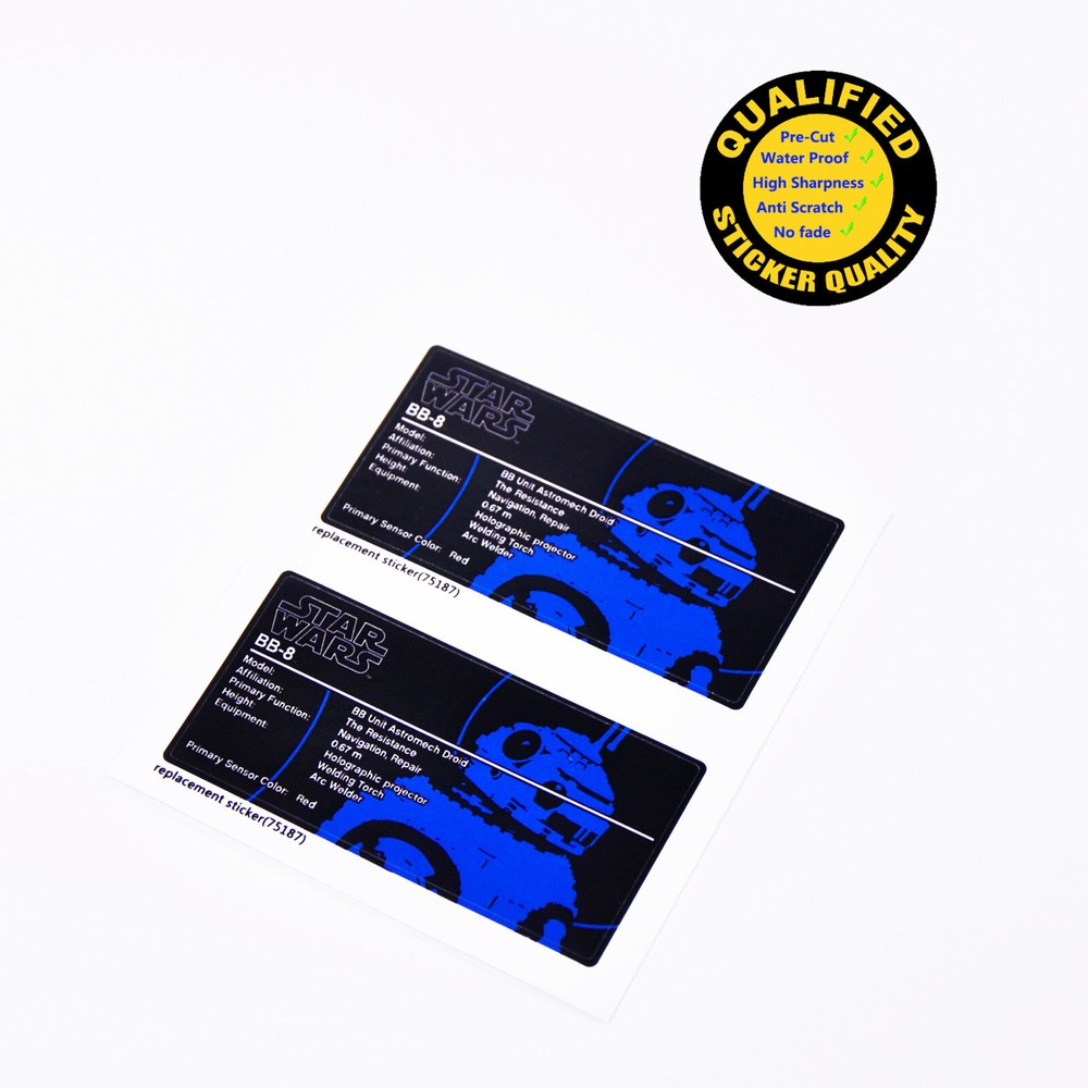 Replacement sticker for set 75187 Precut sticker